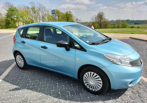 Nissan Note cena 28300 przebieg: 107000, rok produkcji 2014 z Gostyń małe 254